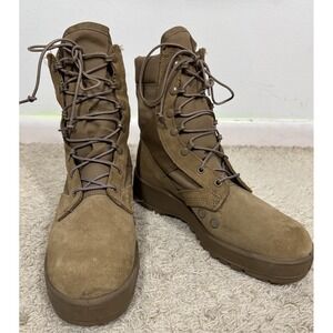 McRae Footwear Men's Hot Weather Coyote Army Combat Boots Vibram Sole Size 8 Tan